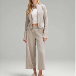 Lululemon Corduroy Riverstone 3-piece SET: Mini Skirt (6) & Jacket (4) Pant (2)
